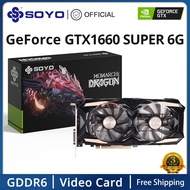 ஐ✽SOYO New NVIDIA GeForce GTX 1660 Super 6G Graphics Card GDDR6 Memory 192Bit PCIEx16 3.0 Gaming Vid