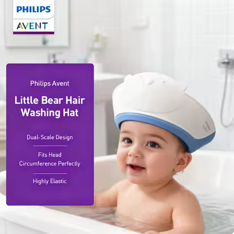 Avent Baby Shower Cap Waterproof Shampoo Cap For Children Adjustable Shower Bath Protection Cap Suit