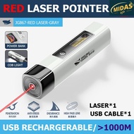 【midas】laser pointer usb rechargeable Laser pen cat play teach pointer