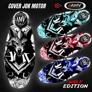 Sarung Jok Motor Amv Motif Wolf Edition / Cover Jok Motor Waterproof &amp; Anti Cakaran Kucing