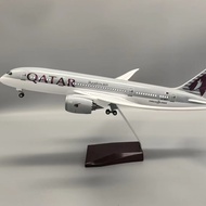 With Landing Stand 47CM Resin Airplane Model B787 Assembled Passenger Airplane Model Simulation