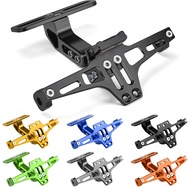Universal Motorcycle Fender Eliminator With LED Light CNC Aluminum License Plate Bracket Motorcycle 