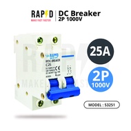 ยกกล่องถูกกว่า เบรคเกอร์ DC Circuit breaker 2P 16A 25A 32A 63A สำหรับใช้งานโซล่าเซลล์ ( ยกกล่อง 6 ช