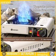 2in1 Portable Gas Mini Butane Stove Outdoor Camping Stove  Butane Gas Stove with Grill Pan Stove Gas
