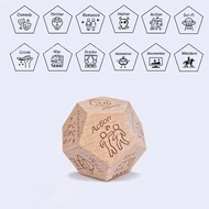 1pcs Food Decision Game Daily Life Choice Difficult Game Decision Fun Dice Wooden Birthday Christmas