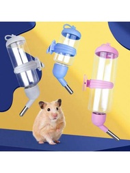 1入隨機顏色寄送懸掛式水瓶飲料分配器寵物飲水器餵食工具，適用於倉鼠和兔子寵物用品