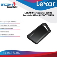 LEXAR Professional SL600 Portable External SSD - 1TB/2TB/512GB