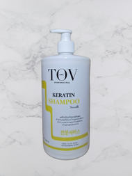 TOV Shampoo &amp; Treatment Keratin แชมพูและทรีทเมนท์เคราตินเพื่อผมเงางามเปล่งประกาย ขวดใหญ่ คุ้มค่า มาพร้อมกลิ่นหอม
