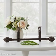 White Brown Black Curtain Rod Iron 225 250 300 350 400 Cm 1.5 2 3 4 Meters Full Set