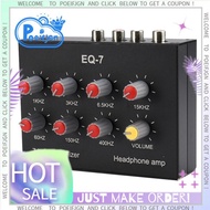 EQ-7 Car Audio Headset Amplifier 2 Channel Audio Mixer Equalizer