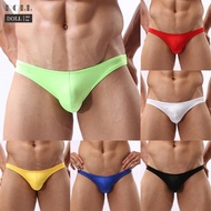 Ice Silk Thong Underwear for Men Sexy G String Briefs in Seamless Design