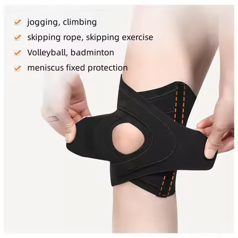 Patella Knee Strap Sports Kneepad Men Women Pressurized Elastic Knee Pads for Jumpers Knee, Running,