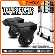 Ladder Wheel Roller Caster Telescopic 2pcs Heavy Duty Adjustable Folding Ladder Trolley Balance Bar 