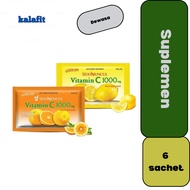 Sidomuncul Vitamin C 1000mg Lemon &amp; Sweet Orange 1 Box Contains 6 Sachets