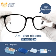 Cyxus anti blue light reading glasses for kids computer eyeglasses spectacles eye frame for kid UL p