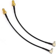 Eightwood 4G LTE Antenna Adapter SMA Adapter For TS9 Right Angle Connector Pigtail Cable RG174 6" 15