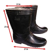WHOLESALE BLACK RUBBER JEEP Boots SHORT Waterproof Project Work Boots NO.27 For Feet 41-42 Unisex Ha