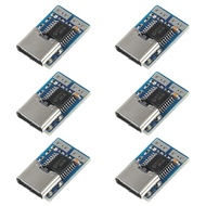 6 Pack MELIFE Type-C USB-C PD 12V DC Fixed Voltage Power Trigger Module 5A Type-C Female Input Modul