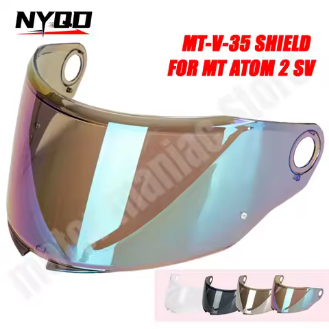 MT-V-35 Helmet Visor for MT ATOM 2 SV Anti-UV Dustproof Helmet Lens Helmet Accessories Sunglasses