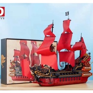 Moc Queen Pirates Revenge DK 6002 Queen Anne's Revenge Ship model assembly toy LARGE SIZE