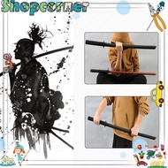 100cm Mainan Pedang Kayu Cosplay Mainan Pisau Samurai Hitam Jepang Katana Samurai Latihan Wooden Swo