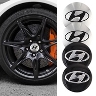 4Pcs 56mm Car Wheel Hub Cap Metal Emblem Stickers Accessories For Hyundai I30 I20 IX35 I40 Tucson Ge