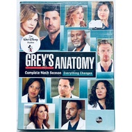 DVD 6 Disc Boxset : Grey's Anatomy Complete Season 9 A New Doctor With Heart Over Hundred Years 9