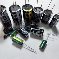 2.2UF 2.2MF 250V 5X11มม. 1UF 3.3UF 4.7UF 6.8UF 10UF 15UF 22UF 33UF 47UF 68UF 250VDC 25WV ตัวเก็บประจ