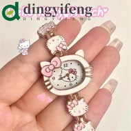 DINGYIFENG KT Cat Quartz Watch, Waterproof Electronic Kitty Wrist Watch, Fashion Anime Clock Kawaii 
