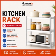 Oven Microwave Kitchen Storage Rack Stainless Steel Rak Periuk Dapur Bertingkat Simpan Barang