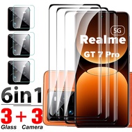 6 trong 1 kính bảo vệ màn hình cong cho Realme GT 7 Pro 7pro gt7pro 5g kính cường lực realmi realmy