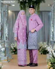 [DUSTY PURPLE] Baju Nikah Songket/Full Set Baju Nikah/Baju Nikah/Baju Tunang/Baju Kurung Songket Plu