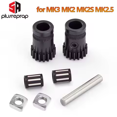 Dual Drive Gear for Prusa I3 Mk3S MK3 MK2 MK2S MK2.5 3D Printer Extruder Upgrade Kit Extrusion Wheel