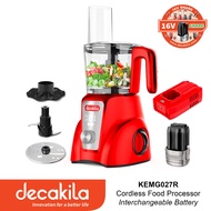Decakila KEMG027 | 16V SHARE Battery Series Cordless Food Processor | 250W| 2 Speeds | LED Display |