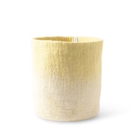 Aveva Design瑞典羊毛氈 FLOWER POT 18羊毛氈漸層容器(大) 花器 盆器 盆栽 多色/ 檸檬黃
