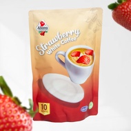 STRAWBERRY WHITE COFFEE INSTANT 3IN1 PREMIX DRINK CAMERON HIGHLANDS BY ABANG STRAWBERRY (10 SACHETS)
