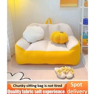 Lazy Sofa chair Bedroom Bean Bag Cover With Filling Double Seater tatami Lazy Chair Kerusi Malas Bes