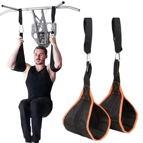 1 Pair Fitness Hanging Ab Straps Pull Up Bar Abdominal Muscle Assistance Bands Pull Up Straps for Kn