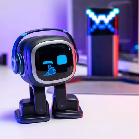 EMO Smart AI Robot 2025 - Voice Control, Facial Recognition & Home Automation, Educational Companion
