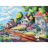 DaDa Art DQ1 Scenery and architecture 40x50cm diy oil painting paint by number e030 set town scenery