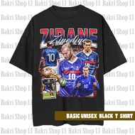 Zinedine ZIDANE Vintage Wash Zinedine Zidane France Unisex Football shirt