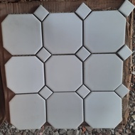 Keramik Lantai Kamar Mandi Octagonal Putih