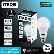 STROM LED Lamp 9W White Bulb 9 watt w Bulb 9watt White 6500K CDL