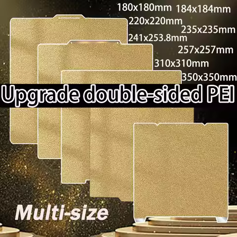 MK3S PEI Sheet Steel 235x235 180/220/235/300/310/350 Upgrade Removal Textured PEI Sheet Magnetic Bui