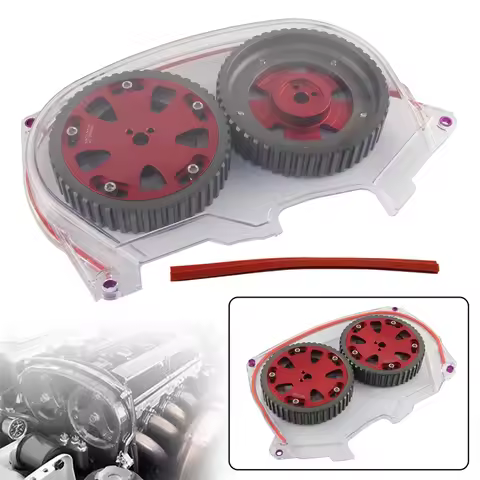 Clear Timing Belt Cover + for Mitsubishi Lancer EVO IV 96-98 V 98-99 VI 99-01 VII 01-03 VIII 03-05 4