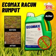 SYK Ecomax Glyphosate 41% (4 Liter) Racun Rumput Rumpai Dan Lalang Organik For Weed Gardening Herbic