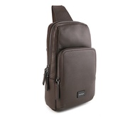 Hush Puppies Tas Pria Madison Chest Bag Dark Brown