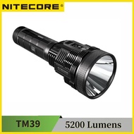 NITECORE TM39 Rechargeable Flashlight 5200Lumens Searchlight With OLED real-time display High Perfor