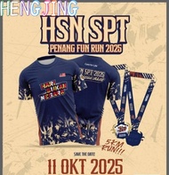 [Ready Stock] HARI SUKAN NEGARA 2025 T Shirt For Men Women's Clothing _ 11 Oktober 2025 _ 5KM RUN