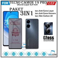 Tecno Camon 19 19 Neo 19 Pro 19 Pro 19 Pro 5G 3-in-1 Tempered Glass Full Cover Package